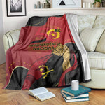 Dia da Independencia de Angola Blanket Virtus Unita Fortior - African Pride