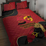 Dia da Independencia de Angola Quilt Bed Set Virtus Unita Fortior - African Pride