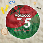 Morocco La Marche Verte Beach Blanket Happy 50th Anniversary - African Pride