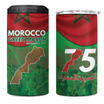 Morocco La Marche Verte 4 in 1 Can Cooler Tumbler Happy 50th Anniversary - African Pride