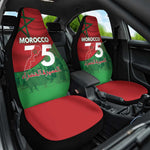 Morocco La Marche Verte Car Seat Cover Happy 50th Anniversary - African Pride