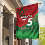 Morocco La Marche Verte Garden Flag Happy 50th Anniversary - African Pride