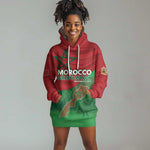 Morocco La Marche Verte Hoodie Dress Happy 50th Anniversary - African Pride