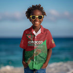 Morocco La Marche Verte Kid Hawaiian Shirt Happy 50th Anniversary - African Pride