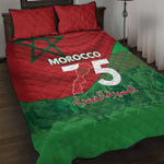 Morocco La Marche Verte Quilt Bed Set Happy 50th Anniversary - African Pride