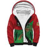 Morocco La Marche Verte Sherpa Hoodie Happy 50th Anniversary - African Pride