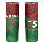Morocco La Marche Verte Skinny Tumbler Happy 50th Anniversary - African Pride