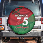 Morocco La Marche Verte Spare Tire Cover Happy 50th Anniversary - African Pride