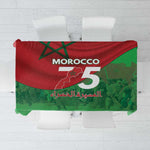 Morocco La Marche Verte Tablecloth Happy 50th Anniversary - African Pride