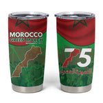 Morocco La Marche Verte Tumbler Cup Happy 50th Anniversary - African Pride
