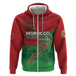 Morocco La Marche Verte Zip Hoodie Happy 50th Anniversary - African Pride