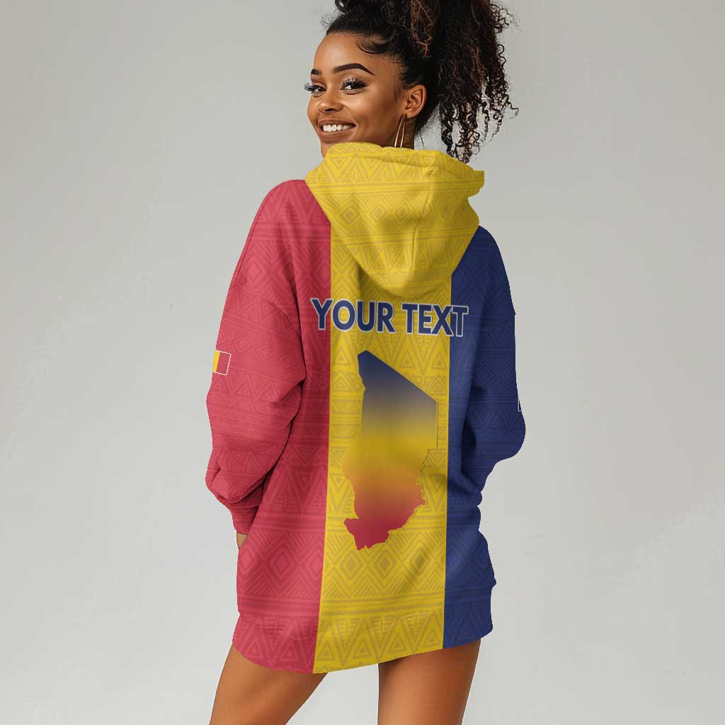 Personalized Chad Flag Style Hoodie Dress African Pattern - African Pride