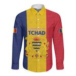 Personalized Chad Flag Style Long Sleeve Button Shirt African Pattern - African Pride