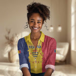 Personalized Chad Flag Style Women Casual Shirt African Pattern - African Pride