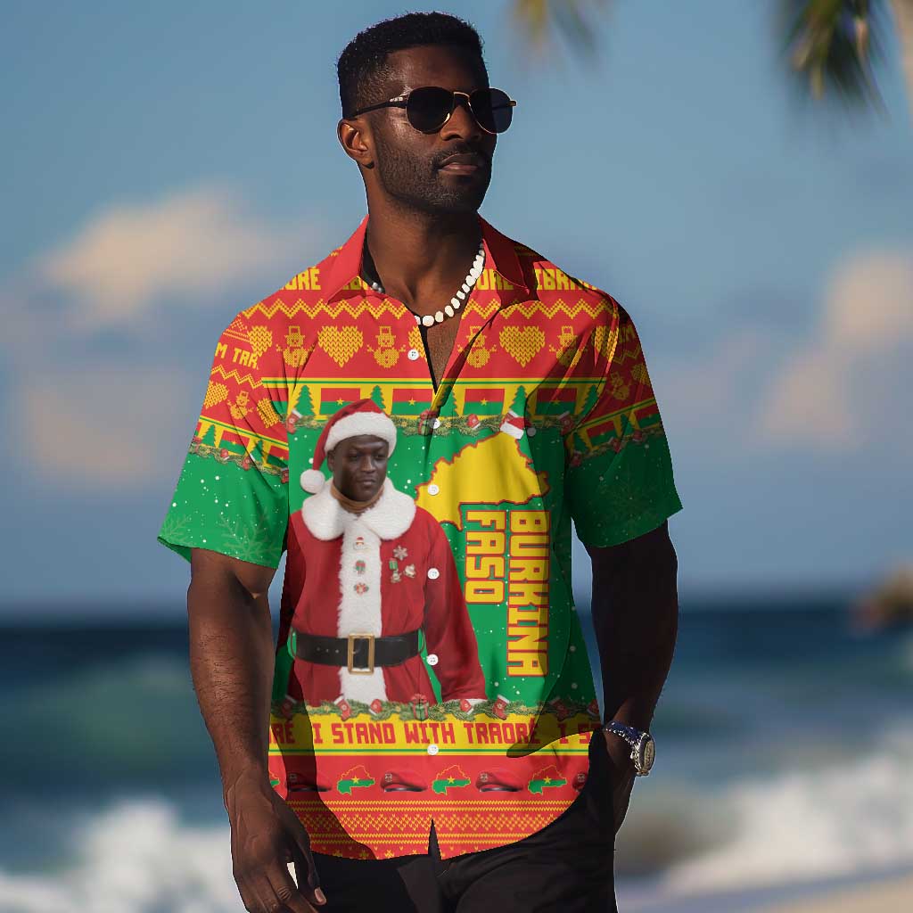 Afro Burkina Faso Christmas Spirit Hawaiian Shirt Stand With Traore Stand With Hope - African Pride