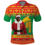 Afro Burkina Faso Christmas Spirit Polo Shirt Stand With Traore Stand With Hope - African Pride