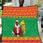 Afro Burkina Faso Christmas Spirit Quilt Stand With Traore Stand With Hope - African Pride