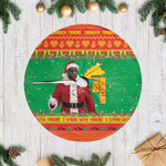 Afro Christmas in Burkina Faso Ibrahim Traore Tree Skirt Merry Christmas - African Pride