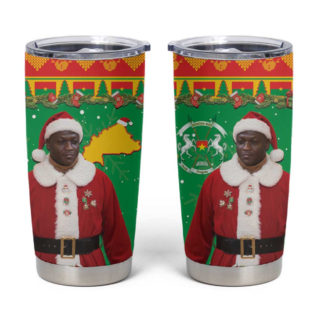 Afro Burkina Faso Christmas Spirit Tumbler Cup Stand With Traore Stand With Hope - African Pride