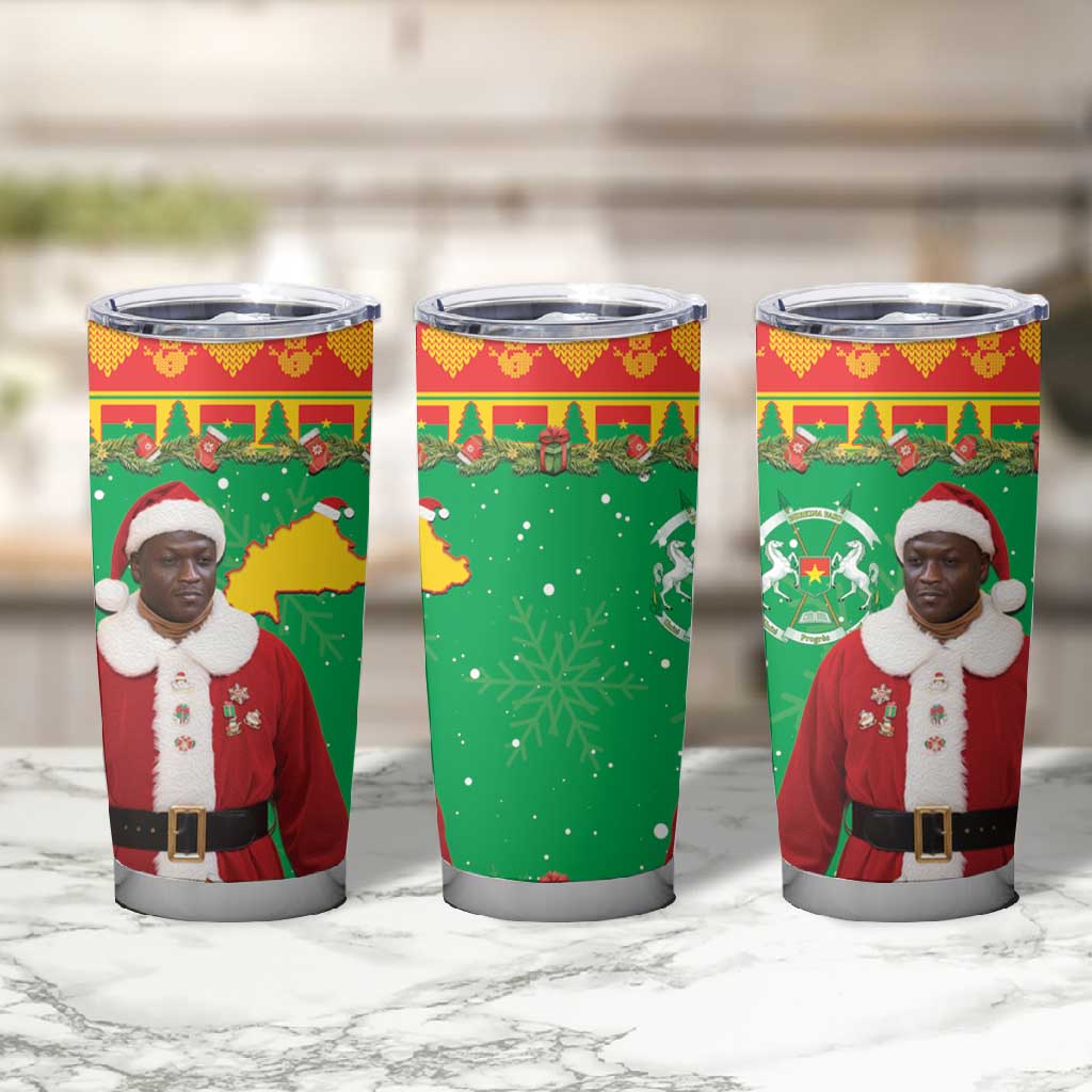 Afro Burkina Faso Christmas Spirit Tumbler Cup Stand With Traore Stand With Hope - African Pride