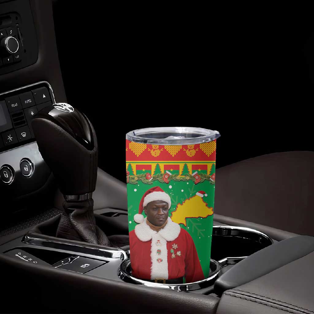 Afro Burkina Faso Christmas Spirit Tumbler Cup Stand With Traore Stand With Hope - African Pride
