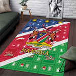 Afro Namibia Area Rug Coat Of Arms Christmas Style
