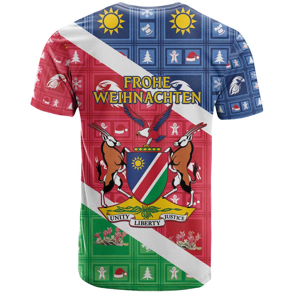 Afro Namibia T shirt Coat Of Arms Christmas Style