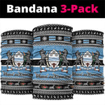 Afro Botswana Christmas Neck Gaiter Coat Of Arms - African Pattern LT15