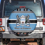 Afro Botswana Christmas Spare Tire Cover Coat Of Arms - African Pattern