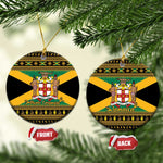 Afro-Jamaicans Ceramic Ornament Coat Of Arms with Merry Christmas