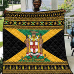 Afro-Jamaicans Quilt Coat Of Arms - Merry Christmas