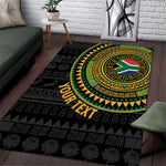 Personalised South Africa African Tribal Pattern Area Rug Chest Arm Tattoo