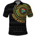 Personalised South Africa African Tribal Pattern Polo Shirt Chest Arm Tattoo