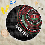 Personalised Kenya African Tribal Pattern Beach Blanket Chest Arm Tattoo