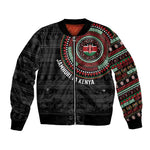 Personalised Kenya African Tribal Pattern Bomber Jacket Chest Arm Tattoo