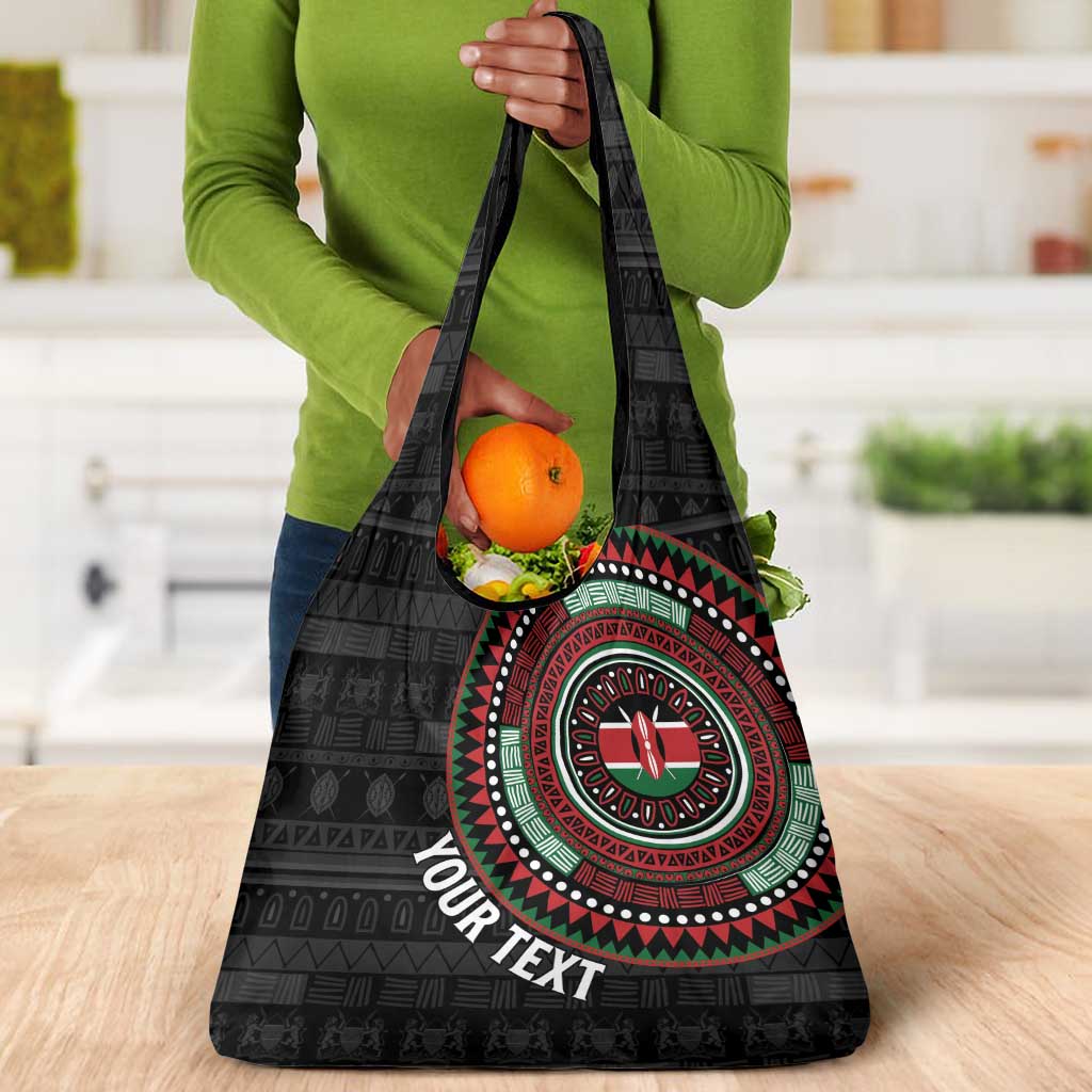 Personalised Kenya African Tribal Pattern Grocery Bag Chest Arm Tattoo
