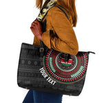 Personalised Kenya African Tribal Pattern Leather Tote Bag Chest Arm Tattoo