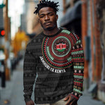 Personalised Kenya African Tribal Pattern Long Sleeve Shirt Chest Arm Tattoo