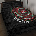 Personalised Kenya African Tribal Pattern Quilt Bed Set Chest Arm Tattoo