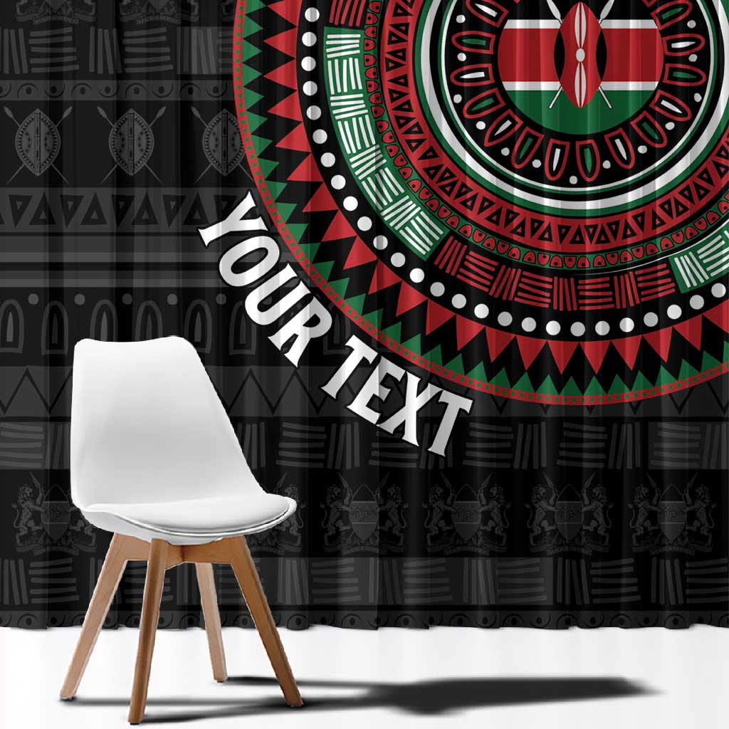 Personalised Kenya African Tribal Pattern Window Curtain Chest Arm Tattoo
