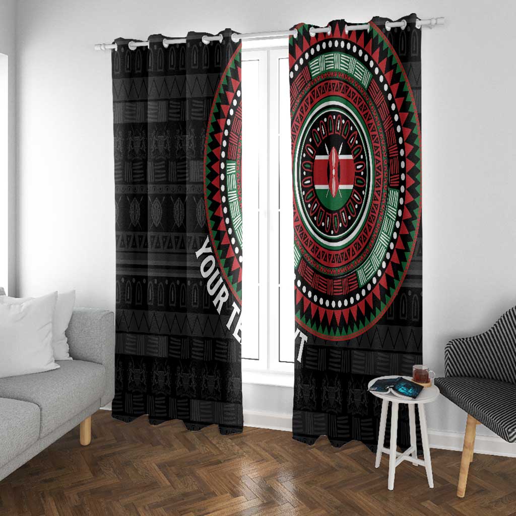 Personalised Kenya African Tribal Pattern Window Curtain Chest Arm Tattoo