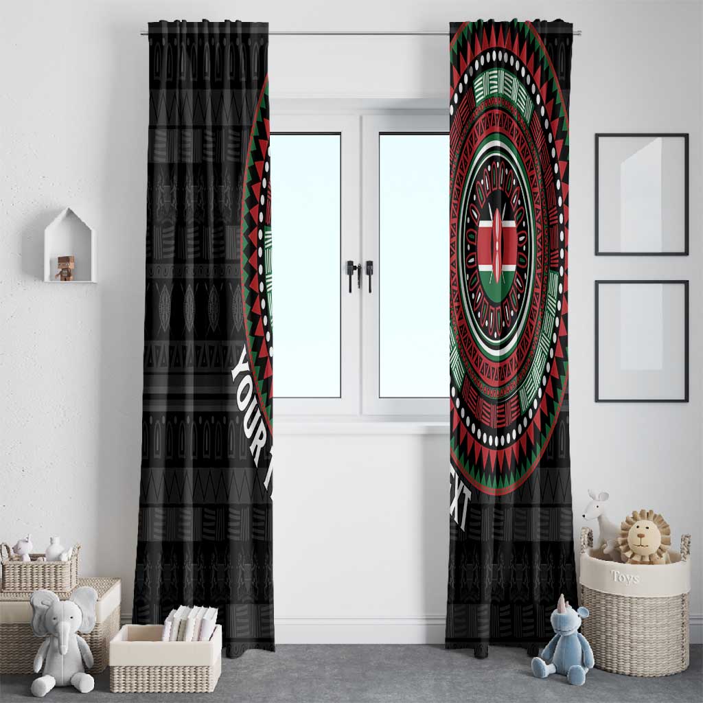 Personalised Kenya African Tribal Pattern Window Curtain Chest Arm Tattoo
