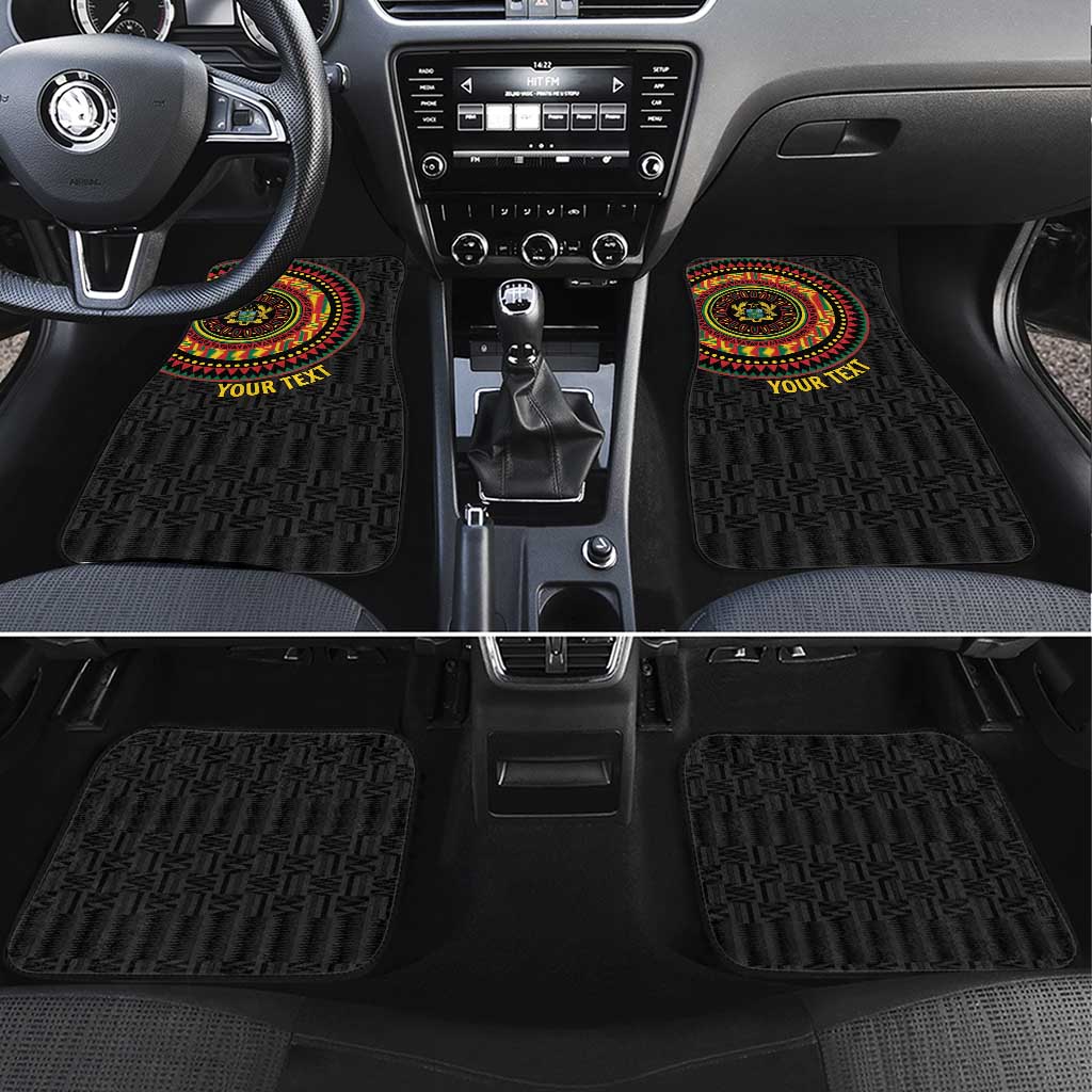 Personalised Ghana African Tribal Mix Kente Patterns Car Mats Chest Arm Tattoo