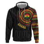 Personalised Ghana African Tribal Mix Kente Patterns Hoodie Chest Arm Tattoo