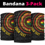 Personalised Ghana African Tribal Mix Kente Patterns Neck Gaiter Chest Arm Tattoo LT15