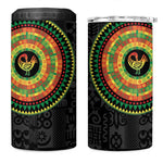 African Sankofa Bird 4 in 1 Can Cooler Tumbler Adinkra Symbols - Chest Arm Tattoo