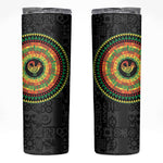 African Sankofa Bird Skinny Tumbler Adinkra Symbols - Chest Arm Tattoo