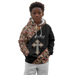Personalized Ethiopia Kid Hoodie Ethiopian Orthodox Church Angel Black Color