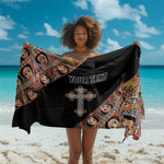 Personalized Ethiopia Sarong Ethiopian Orthodox Church Angel Black Color