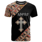 Personalized Ethiopia T shirt Ethiopian Orthodox Church Angel Black Color
